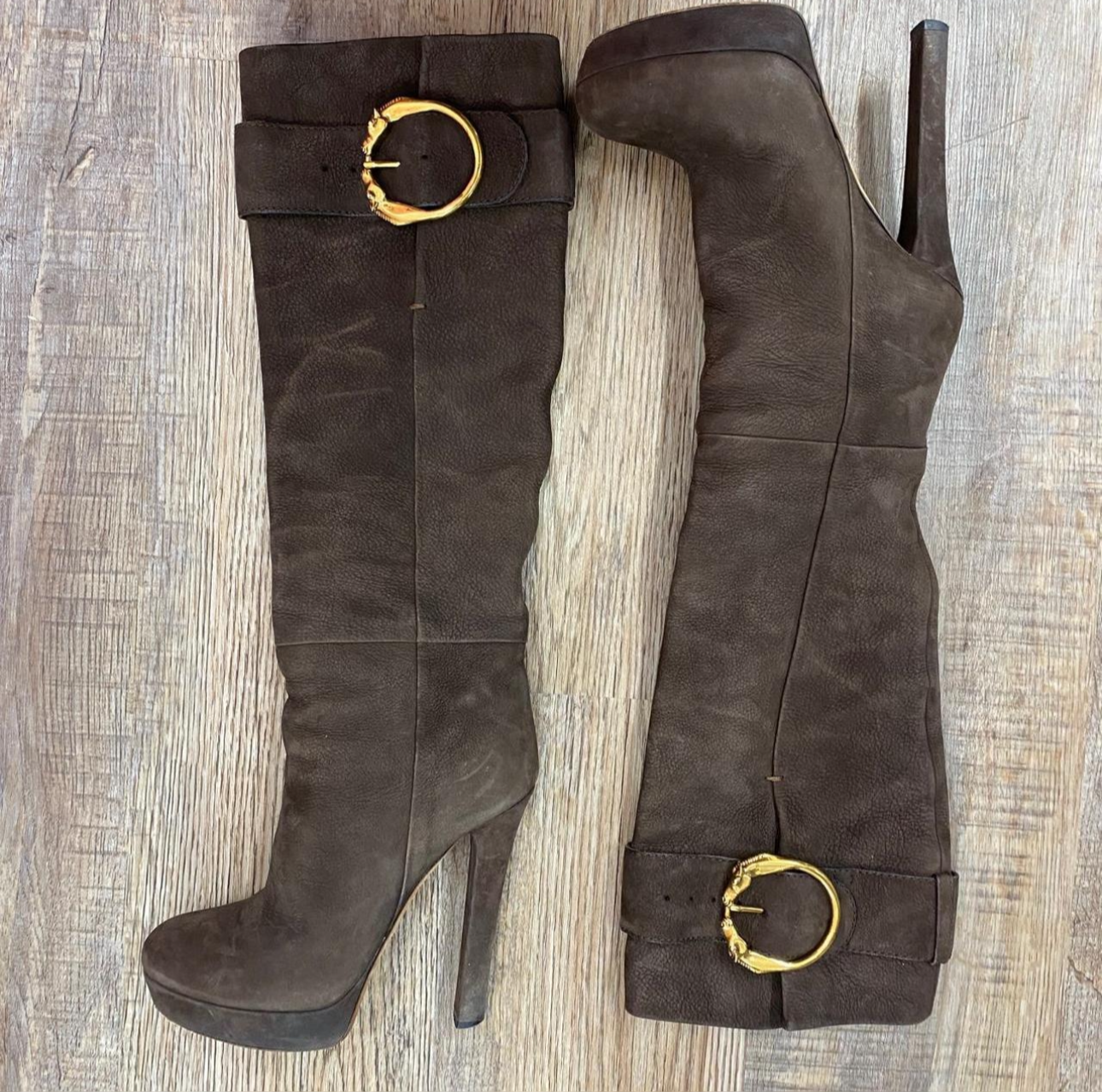 Gucci Josephine Platform Knee High Boots