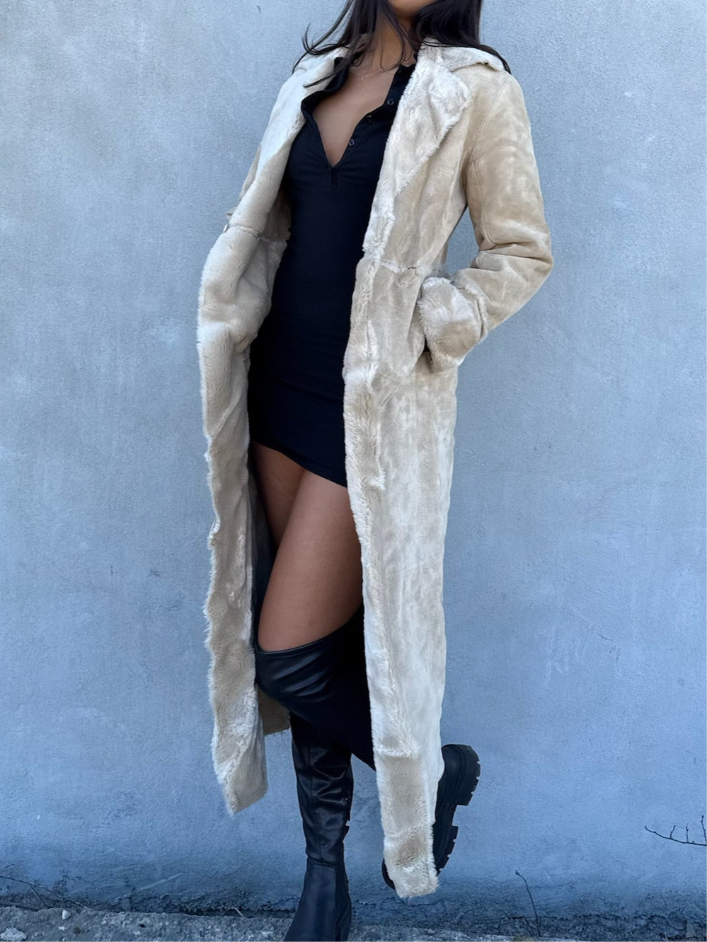 Express Long Fur Coat