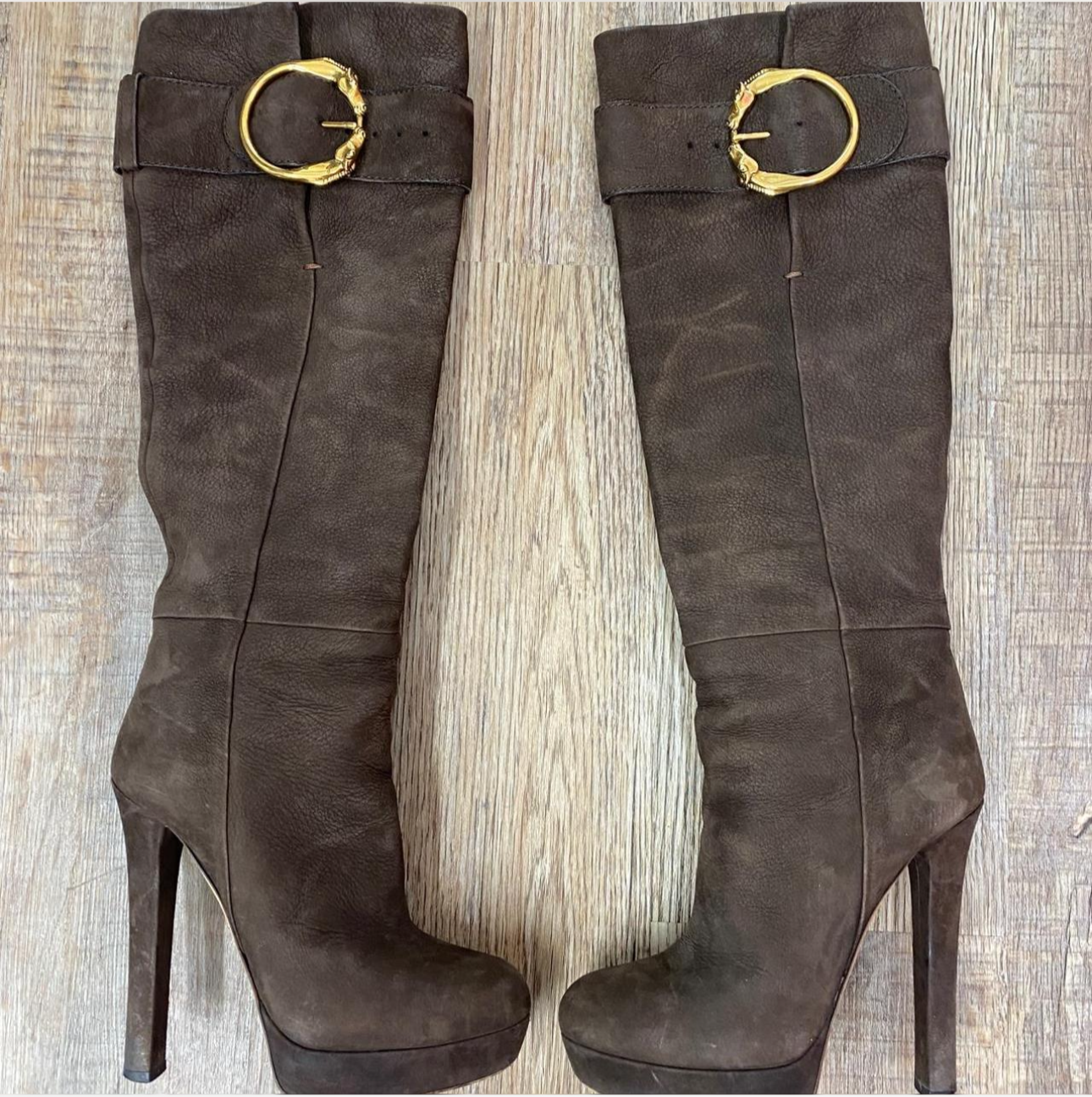 Gucci Josephine Platform Knee High Boots