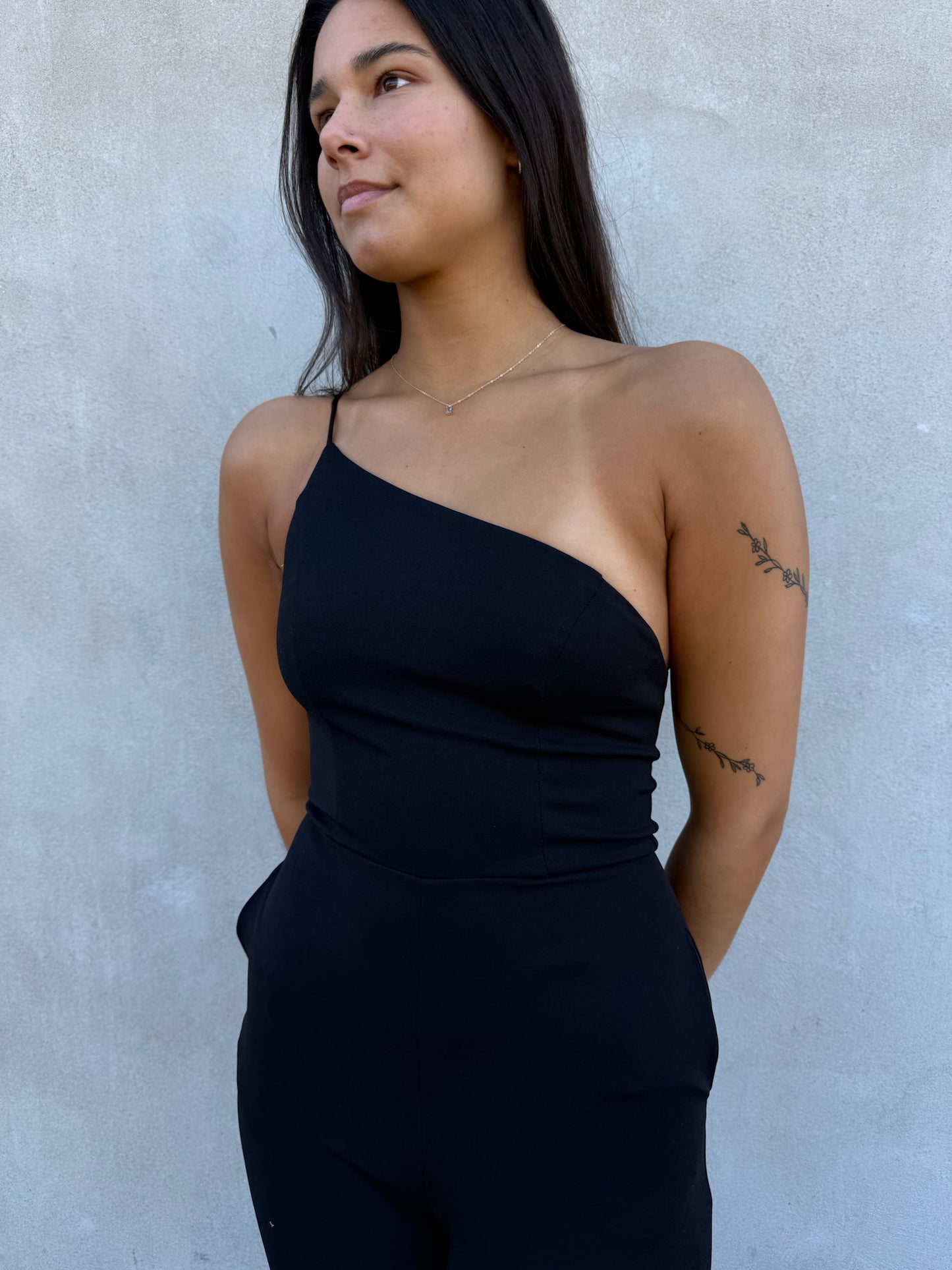 Asymmetrical romper