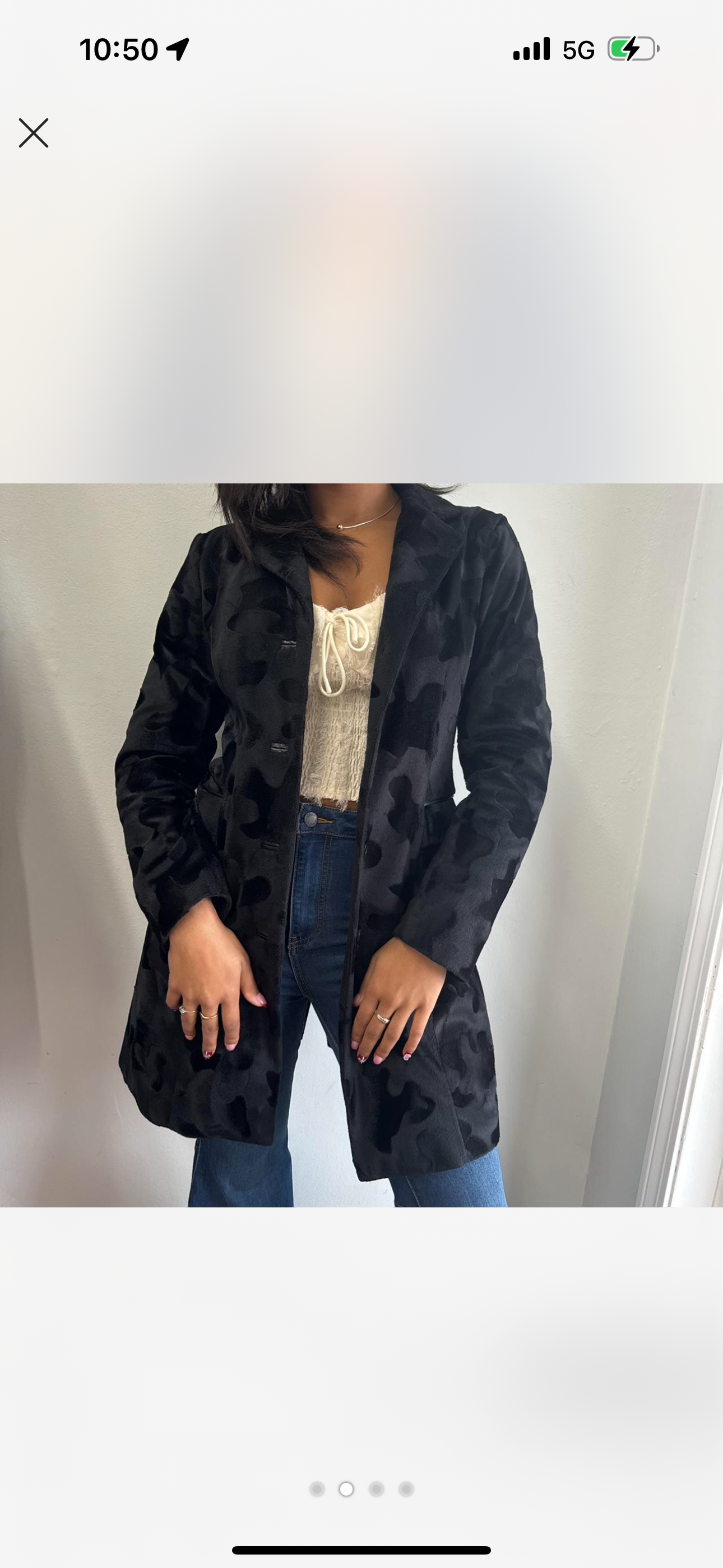 Mudd CowPrint Lightweight Dress Coat