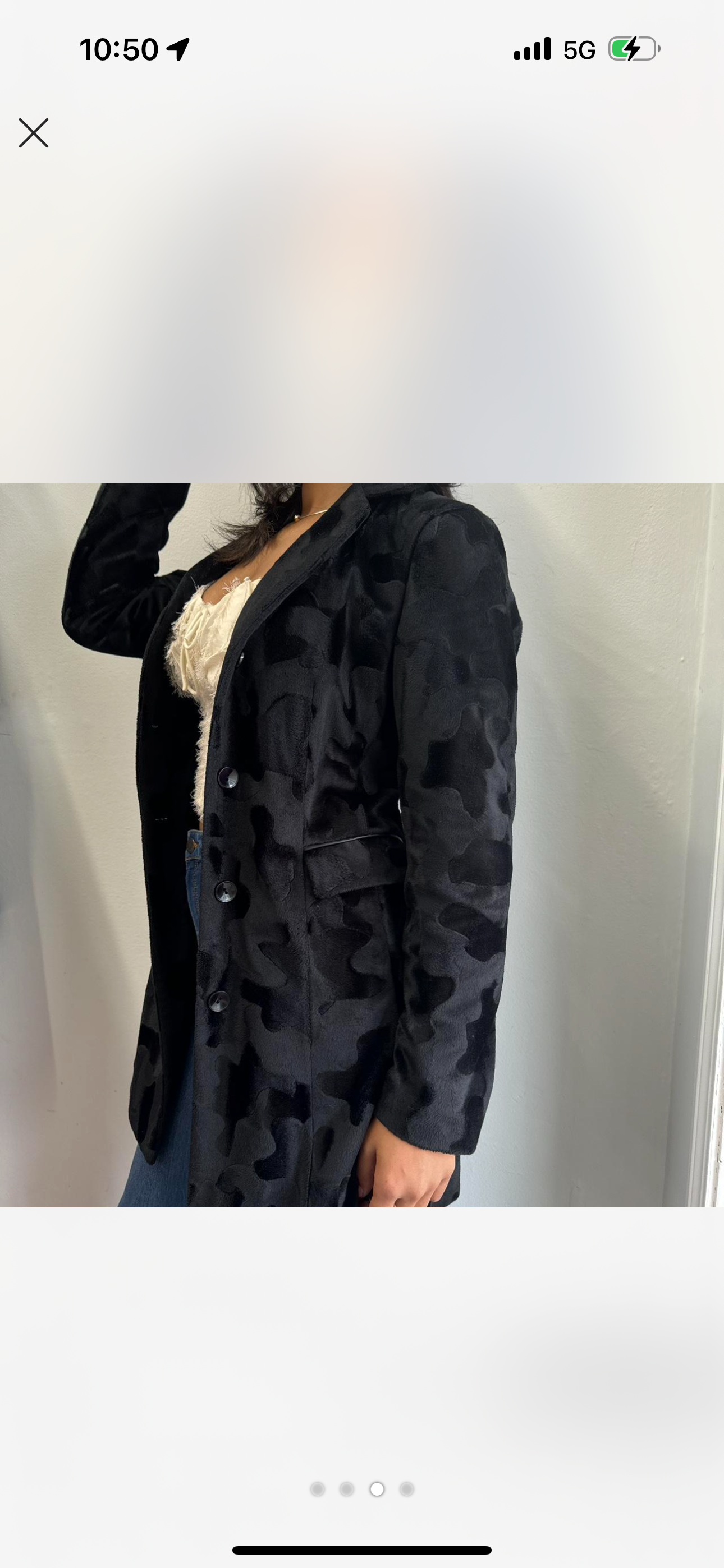 Mudd CowPrint Lightweight Dress Coat
