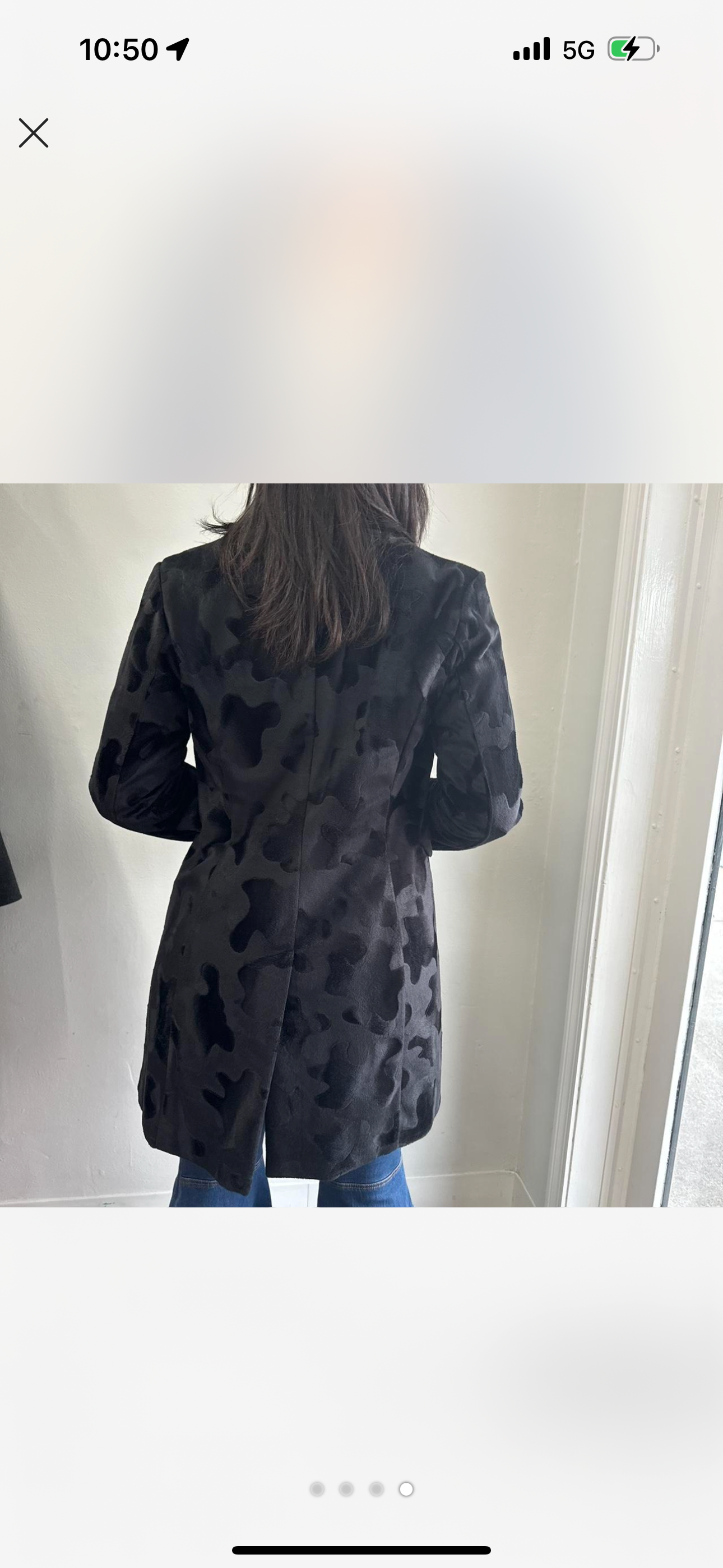 Mudd CowPrint Lightweight Dress Coat