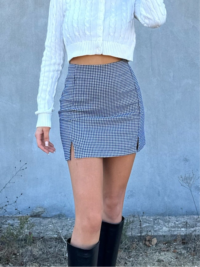 Brandy Melville Checkered Mini Skirt