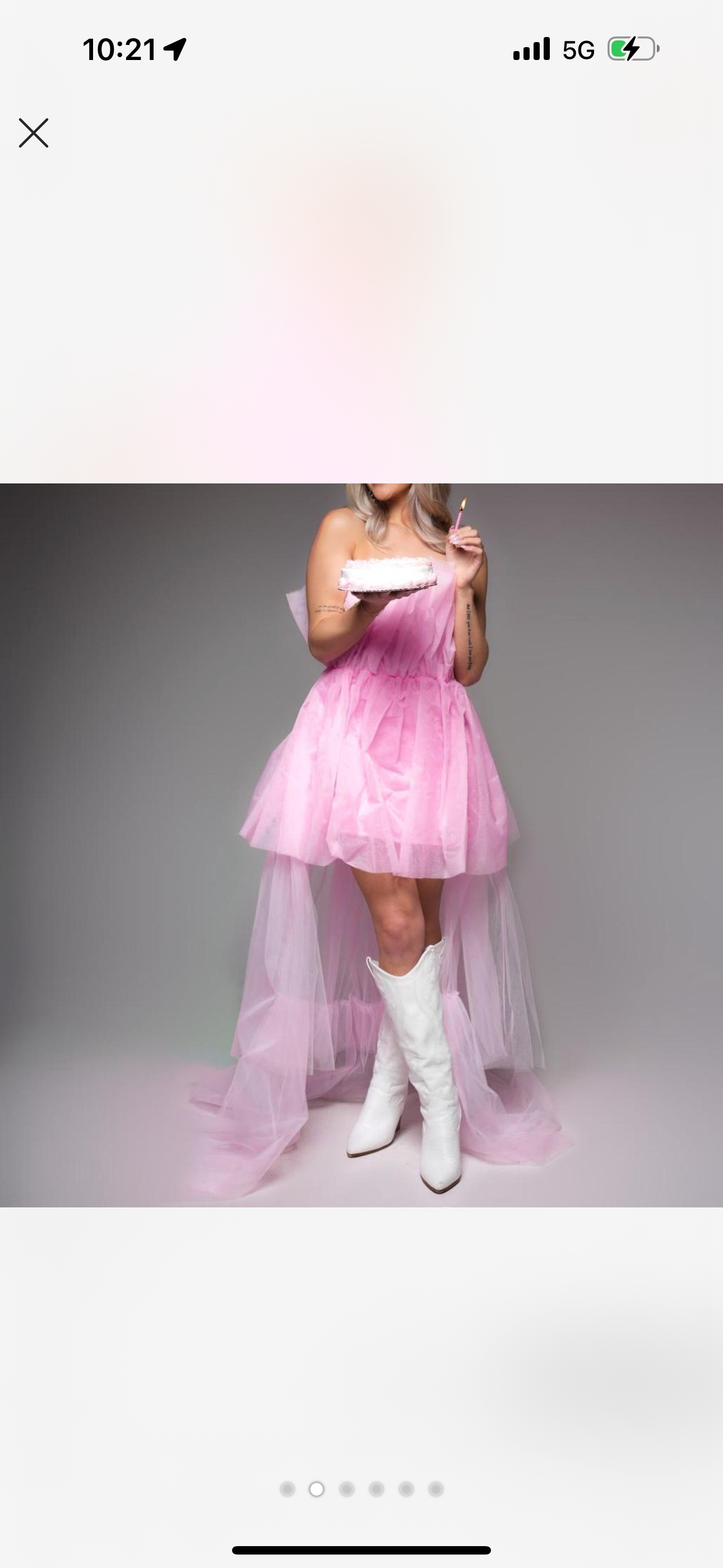 Pink High Low Layered Tulle Dress