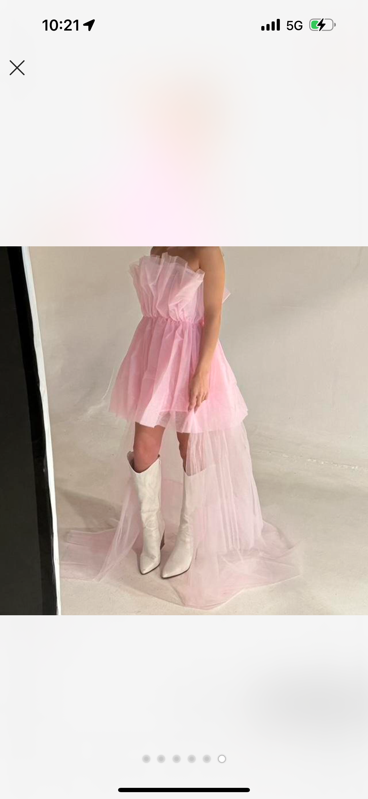 Pink High Low Layered Tulle Dress