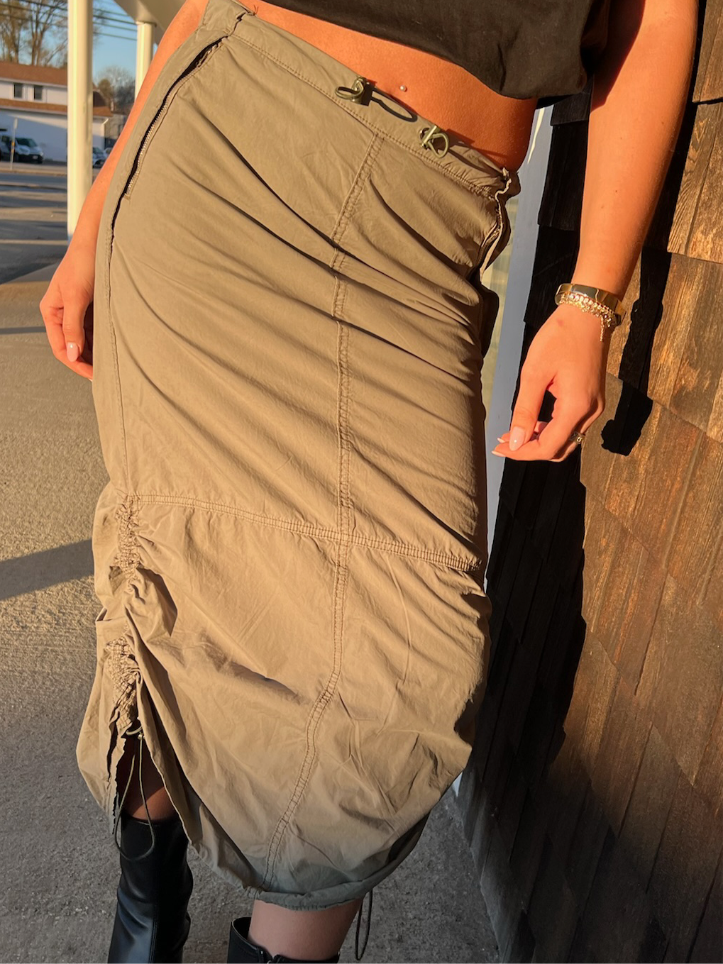 BDG Cargo Parachute Maxi Skirt