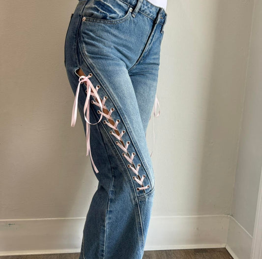 Ribbon Jeans